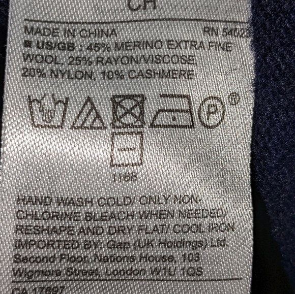 Banana Republic Wool/Cashmere Tie Cut Out Back  Sweater Size Small GUC - Picture 4 of 4